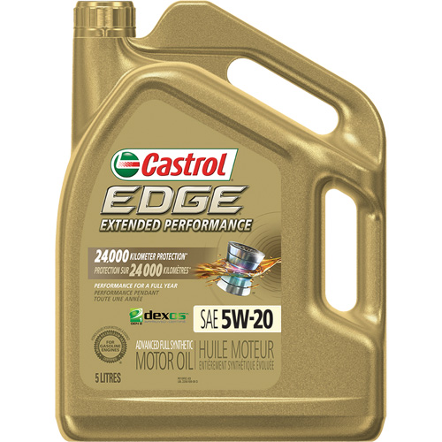 Edge&reg; Extended Performance 5W-20 Motor Oil, 5 L, Jug Canadian Safety Group Inc.