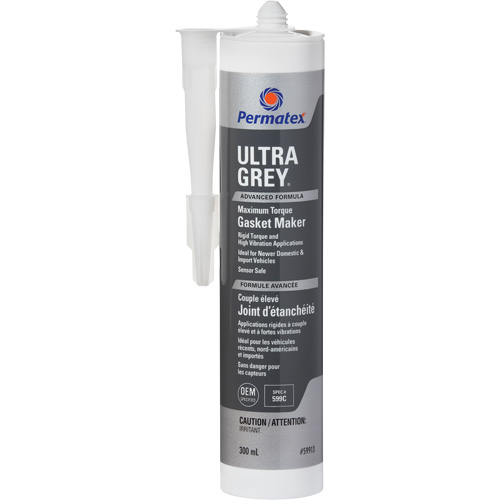 Compos&eacute; &agrave; joints de silicone RTV rigide pour couple &eacute;lev&eacute; Ultra Grey, Cartouche, Gris Canadian Safety Group Inc.
