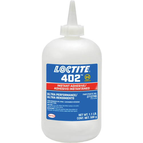 Adh&eacute;sif instantan&eacute; 402, Transparent, Bouteille, 500 g Canadian Safety Group Inc.