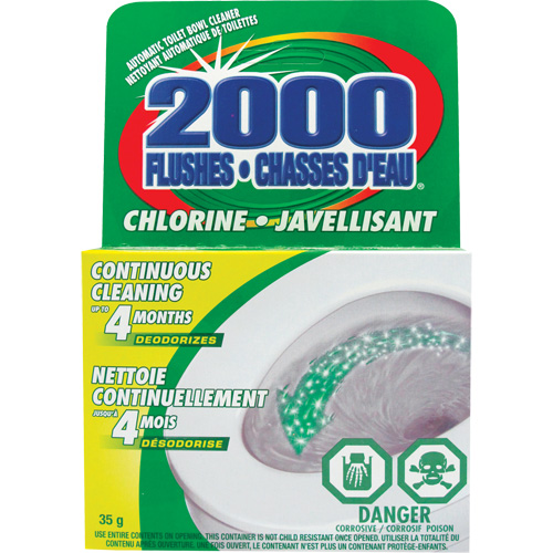 2000 Flushes&reg; Bleach Toilet Bowl Cleaner, 35 g, Tablet Canadian Safety Group Inc.