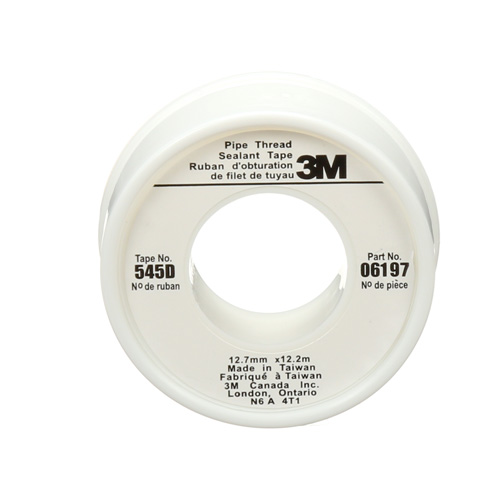 Ruban scellant &agrave; joints Scotch, 480" lo x 1/2" la, Blanc Canadian Safety Group Inc.
