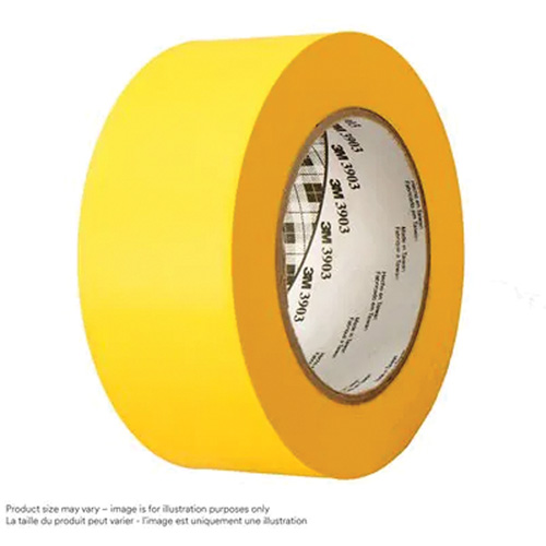 3903 Vinyl Duct Tape, 76 mm (3") W x 45.75 m (150') L, 6.5 mils, Yellow Canadian Safety Group Inc.