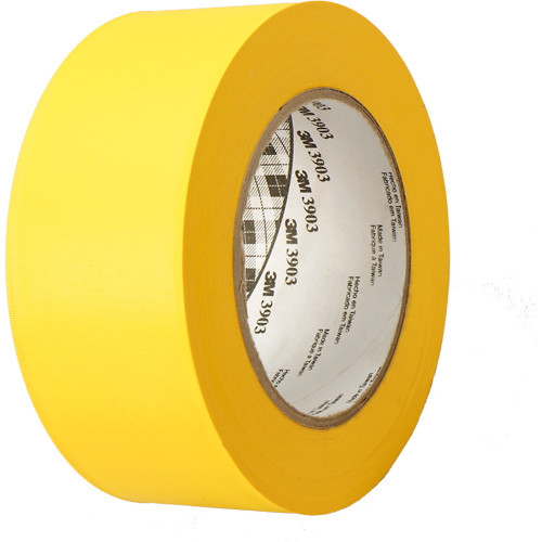 Rubans adh&eacute;sifs en vinyle 3903, 49" (4,08') la x 46 m (151') lo, 6,5 mils, Jaune Canadian Safety Group Inc.
