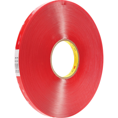 VHB Tape, 66 m (216') L x 6 mm (1/4") W, 23 mils, Acrylic Canadian Safety Group Inc.