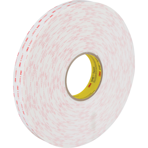 VHB Tape 4950, 33 m (108') L x 25.4 mm (1") W, 45 mils, Acrylic Canadian Safety Group Inc.