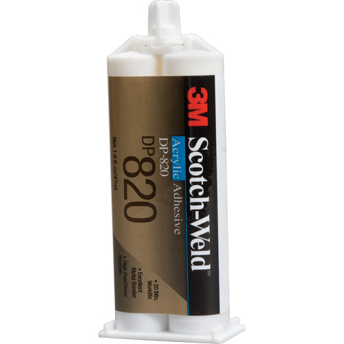 Adh&eacute;sif acrylique Scotch-Weld, Deux composants, Cartouche double, 1,6 oz liq., Blanc cass&eacute; Canadian Safety Group Inc.