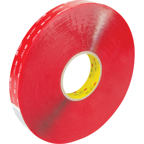 Ruban en mousse 4910, 33 m (108') lo x 25,4 mm (1") la, 40 mils, Acrylique Canadian Safety Group Inc.