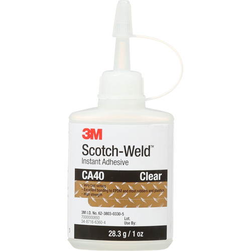 Adh&eacute;sif instantan&eacute;, 1 oz, Bouteille, Jaune Canadian Safety Group Inc.