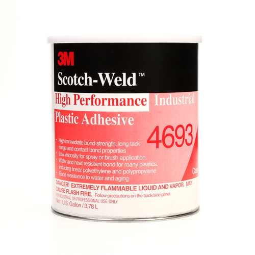 Adh&eacute;sif en plastique industriel haute performance, 1 gal., Gallon, Jaune Canadian Safety Group Inc.