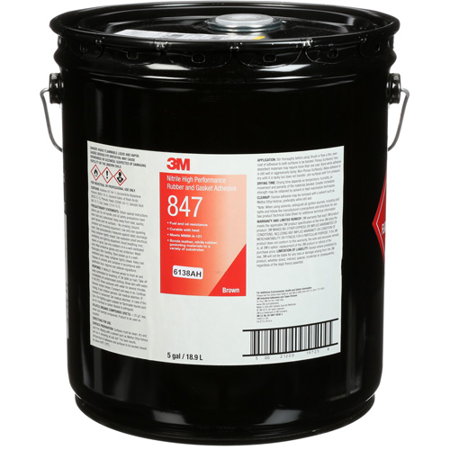 Adh&eacute;sif haute performance pour caoutchouc et joints Scotch-Weld, Seau, Brun Canadian Safety Group Inc.