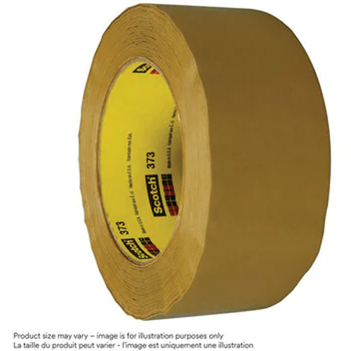 Ruban pour sceller les boîtes Scotch 373, Adh&eacute;sif Thermofusible, 2,5 mils, 72 mm (3") x 50 m (164') Canadian Safety Group Inc.