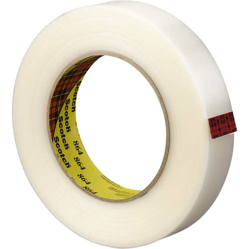 Scotch&reg; Reinforced Strapping Tape, 5.6 mils Thick, 12 mm (1/2") x 330 m (1082')  Canadian Safety Group Inc.