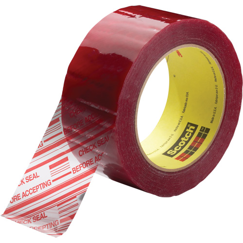 Ruban d'emballage avec message de s&eacute;curit&eacute; Scotch 3779, Adh&eacute;sif Acrylique, 1,8 mils, 48 mm (2") x 100 m (328') Canadian Safety Group Inc.