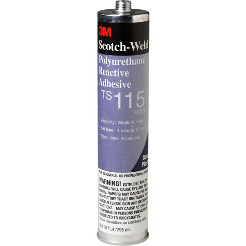 Adh&eacute;sif PUR Scotch-Weld, 10 oz, Cartouche, Transparent Canadian Safety Group Inc.