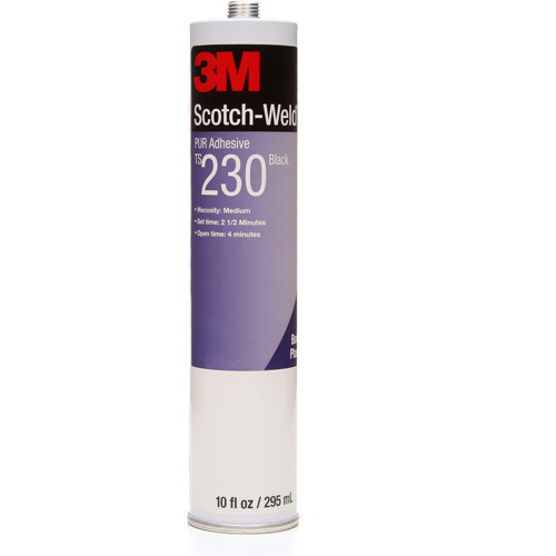 Adh&eacute;sif PUR Scotch-Weld, 10 oz, Cartouche, Noir Canadian Safety Group Inc.