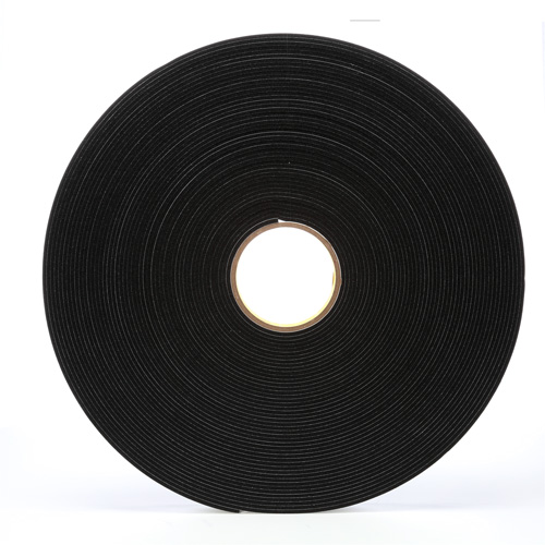 Ruban en mousse de vinyle 4508, 25,4 mm (1") la x 32,9 m (108') lo, 125 mils, Noir Canadian Safety Group Inc.