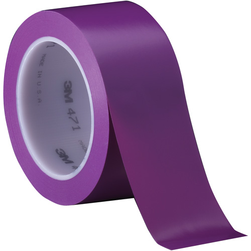 Ruban en vinyle 471, 50,8 mm (2") la x 32,9 m (108') lo, 5,2 mils, Mauve Canadian Safety Group Inc.