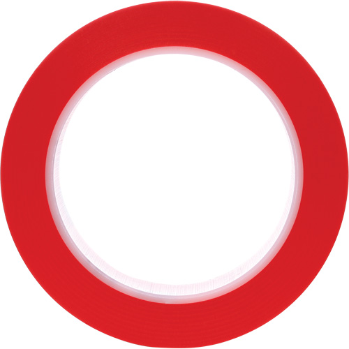 471 Vinyl Tape, 25.4 mm (1") W x 32.9 m (108') L, 5.2 mils, Red Canadian Safety Group Inc.