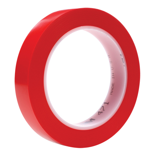 471 Vinyl Tape, 19 mm (3/4") W x 32.9 m (108') L, 5.3 mils, Red Canadian Safety Group Inc.
