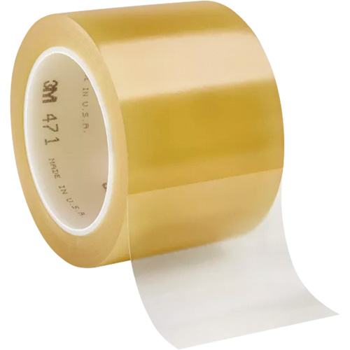 Ruban en vinyle 471, 76,2 mm (3") la x 32,9 m (108') lo, 5,2 mils, Transparent Canadian Safety Group Inc.