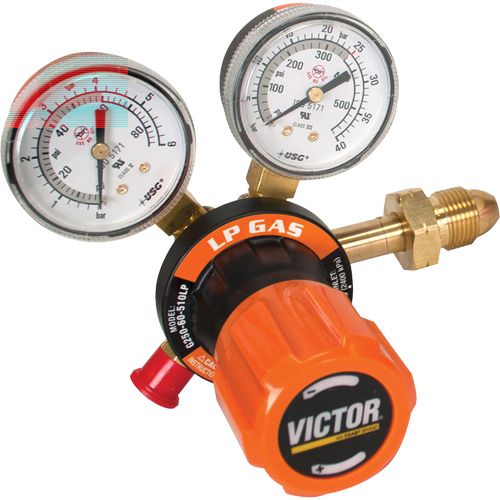 G250 Single-Stage Regulator, 9/16" NPT, 15 psi Max. PSI, Standard Canadian Safety Group Inc.