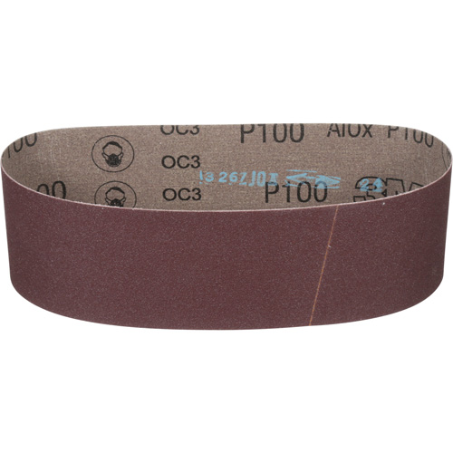 Cloth Belt 241D, 3" W X 24" L, Aluminum Oxide, P100 Grit Canadian Safety Group Inc.