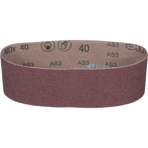 Cloth Belt 241D, 3" W X 24" L, Aluminum Oxide, 40 Grit Canadian Safety Group Inc.