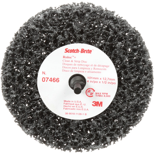 Scotch-Brite Roloc Clean and Strip Disc, 4" Dia., Extra Coarse Grit, Silicon Carbide Canadian Safety Group Inc.
