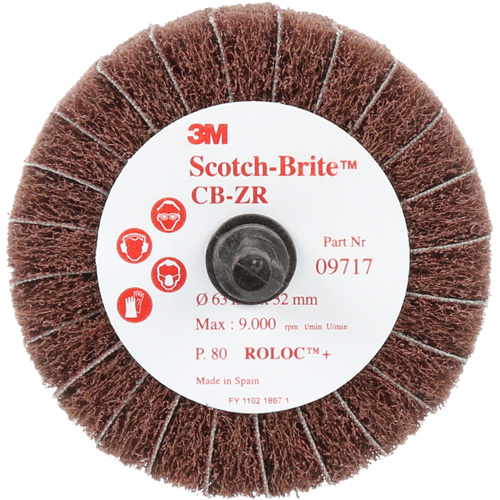 Disque combin&eacute; Scotch-Brite, 2-1/2" dia., Grain 80, Oxyde d'aluminium Canadian Safety Group Inc.