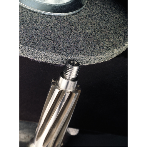 Scotch-Brite EXL Unitized Deburring Wheels, 1" x 1", 3/16" Arbor, 2A Grit, Aluminum Oxide Canadian Safety Group Inc.