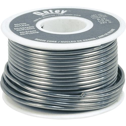 M&eacute;tal d'apport 60/40, &agrave; base de plomb, 60 % d'&eacute;tain, 40 % de plomb, &acirc;me Colophane, dia. 0,063" Canadian Safety Group Inc.