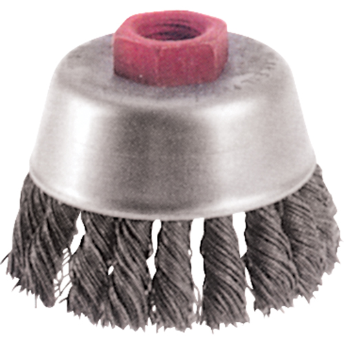 Brosses-boisseau &agrave; fils nou&eacute;s - Petites rectifieuses &agrave; grande vitesse, 2-3/4" dia. x M10x1,25 arbre Canadian Safety Group Inc.