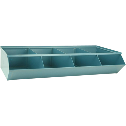 Bacs sectionnels superposables, Cap. 100 lb, 37" la x 18-3/4" p x 7-1/2" h, Bleu Canadian Safety Group Inc.