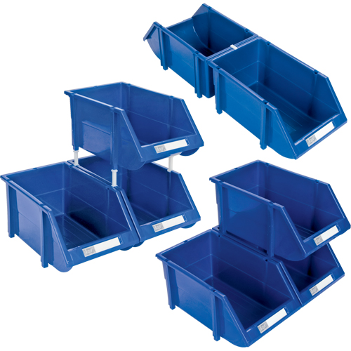 Stack & Hang Bin, 7-7/8" W x 7" H x 17-11/16" D, Red Canadian Safety Group Inc.