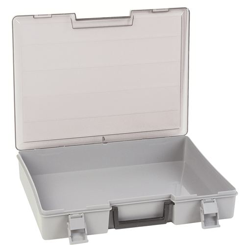 Compartment Case, Plastic, 15-1/2" W x 11-3/4" D x 2-1/2" H, Grey Canadian Safety Group Inc.