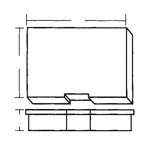 Compartment Case, Plastic, 15-1/2" W x 11-3/4" D x 2-1/2" H, Grey Canadian Safety Group Inc.