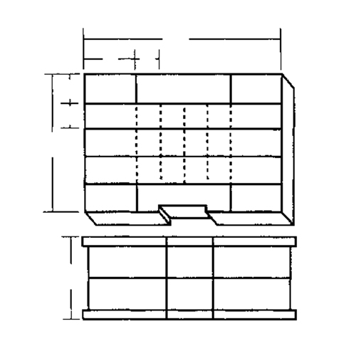 Compartment Case, Plastic, 48 Slots, 15-1/2" W x 11-3/4" D x 5" H, Grey Canadian Safety Group Inc.
