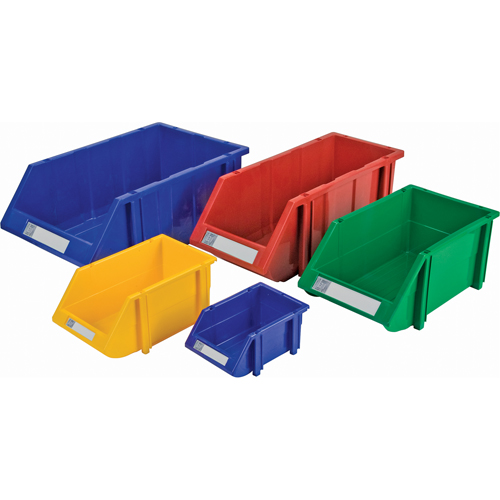 Stack & Hang Bin, 7-7/8" W x 7" H x 17-11/16" D, Red Canadian Safety Group Inc.