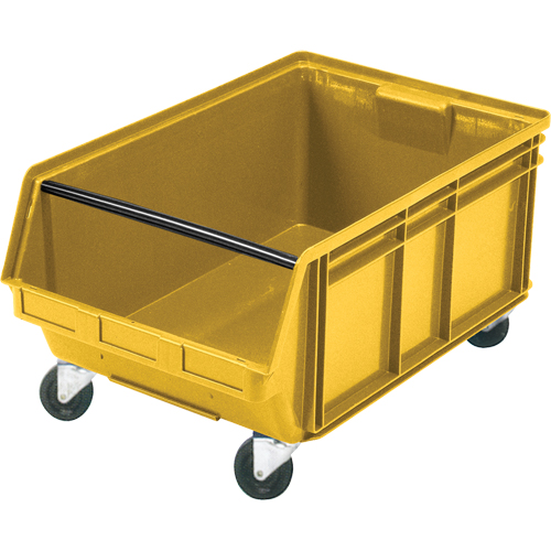 Bac g&eacute;ant empilable et mobile, 11-7/8" ha x 18-3/8" la x 29" p, Capacit&eacute; de 150 lb, Jaune Canadian Safety Group Inc.