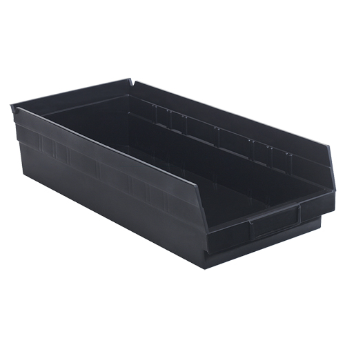 Bac pour &eacute;tag&egrave;re &eacute;conomique, 8-3/8" la, 4" h x 17-7/8" p, Noir Canadian Safety Group Inc.
