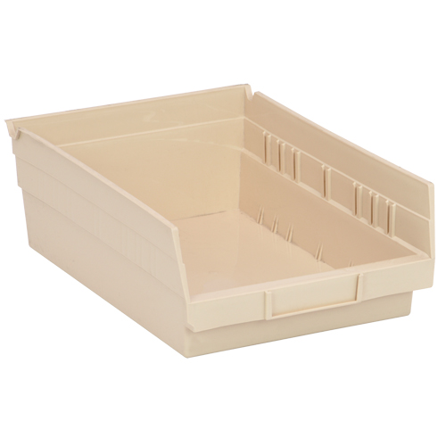 Bac pour &eacute;tag&egrave;re &eacute;conomique, 8-3/8" la, 4" h x 11-5/8" p, Ivoire Canadian Safety Group Inc.