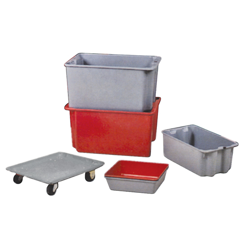 Stack-N-Nest&reg; Plexton Containers, 16.9" W x 30.6" D x 11.1" H, Grey Canadian Safety Group Inc.