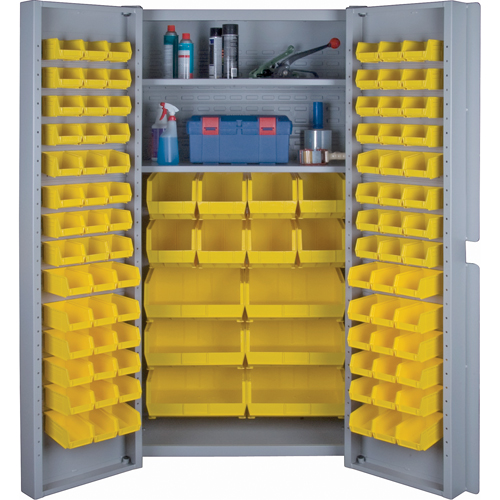 Deep Door Combination Cabinets, 38" W x 24" D x 72" H, Grey Canadian Safety Group Inc.