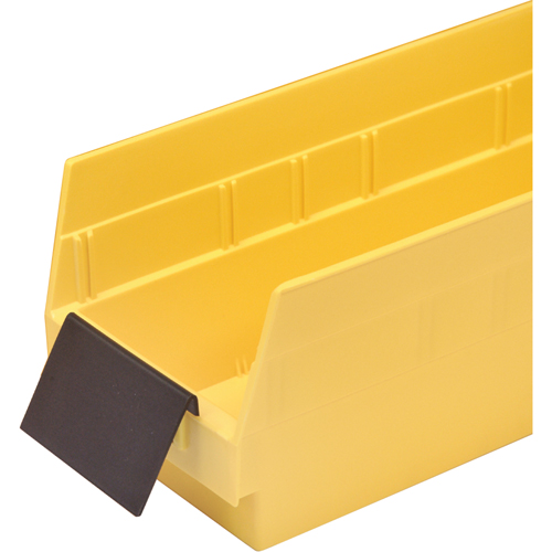 Bacs de rangement pour tablettes - Porte-&eacute;tiquettes de forme allong&eacute;e Canadian Safety Group Inc.
