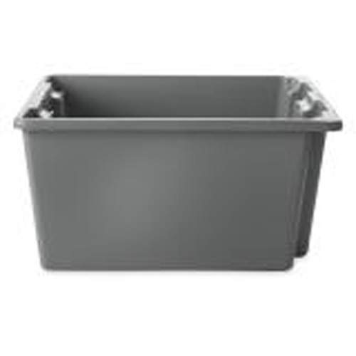 Stack & Nest Palletote Box, 10" x 15.5" x 19.5", Grey Canadian Safety Group Inc.