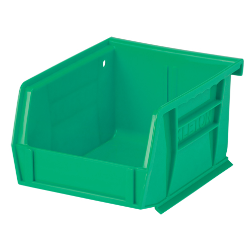 Bac empilable & &agrave; suspendre, 4-1/8" la, 3" h x 5-3/8" p, Vert Canadian Safety Group Inc.