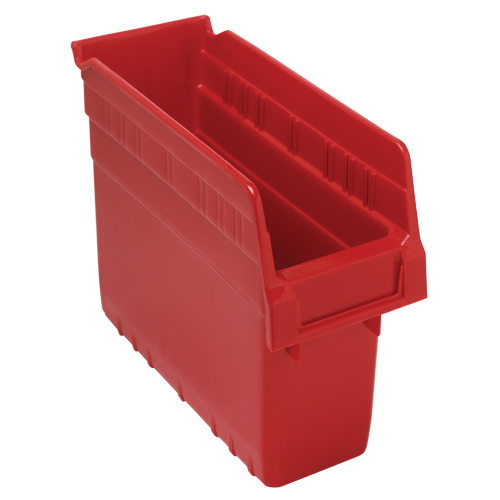 Bacs pour &eacute;tag&egrave;re Store-Max, 4-3/8" la x 8" H x 11-5/8" p, Rouge, Capacit&eacute; 44 lb Canadian Safety Group Inc.