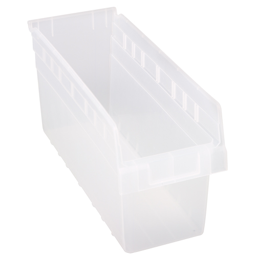 Bacs pour &eacute;tag&egrave;re Store-Max, 6-5/8" la x 8" H x 17-7/8" p, Transparent, Capacit&eacute; 56 lb Canadian Safety Group Inc.