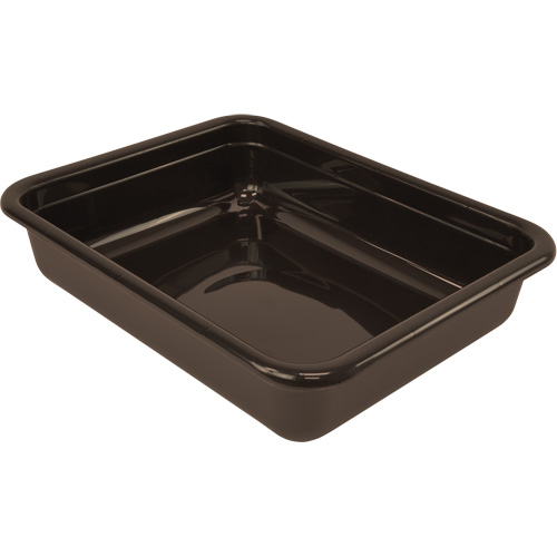 Bac d'entreposage tout usage &agrave; fond plat, 5" ha x 15" p x 20" lo, Plastique, Brun Canadian Safety Group Inc.