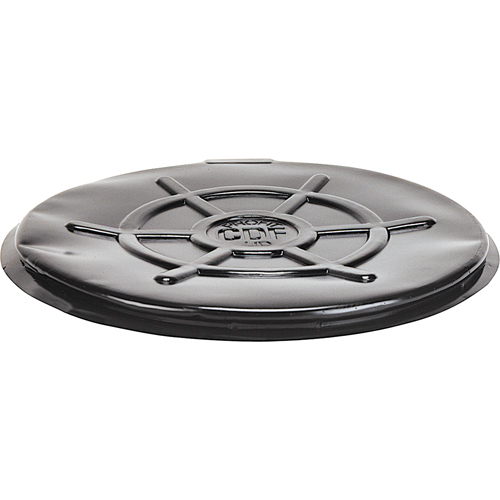 Couvercles protecteurs pour barils, Dessus ouvert, Convient aux 55 gal. US (45 gal. imp.), Noir Canadian Safety Group Inc.